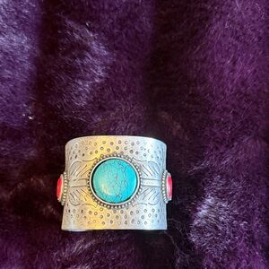 Silver cuff bracelet